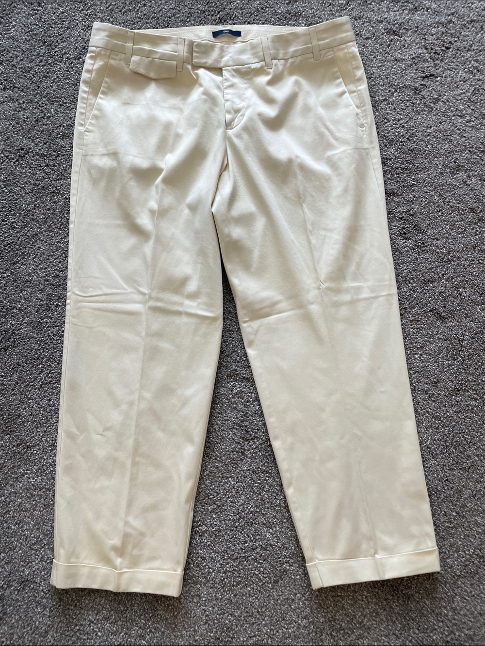 GAP cream colored straight leg pants